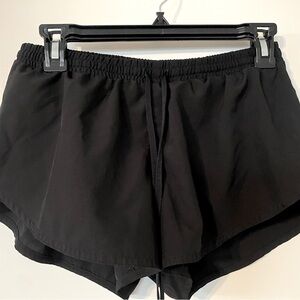 Two pairs Old Navy women’s XS black workout shorts - lined